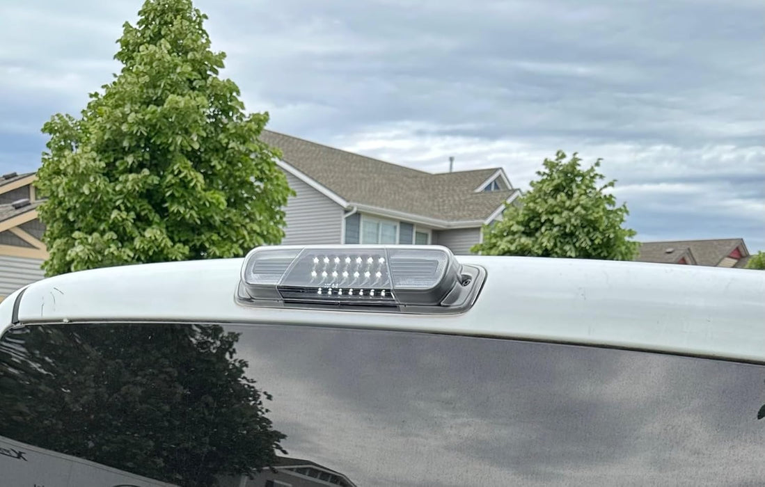 Clear Lens C-Ring LED High Mount Third Brake Light For 1999-06 Silverado/Sierra