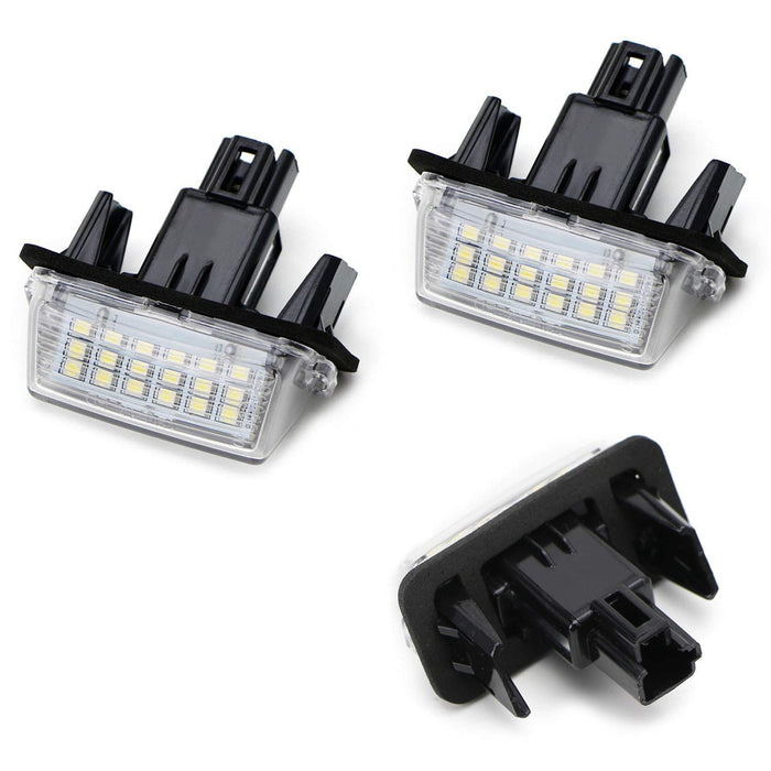 Ice Blue Full LED License Plate Lamps For Toyota Camry Highlander Avalon Prius C