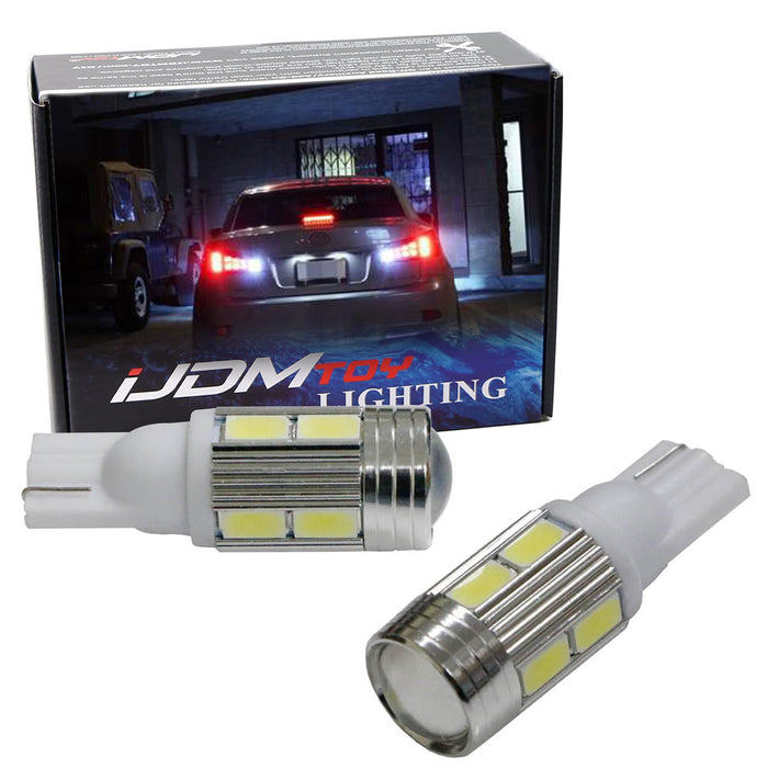 (2) High Power CREE XP-E T10 LED Bulbs For Car Backup Reverse Lights 912 921 T15