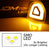 Clear Lens 2-Pin Amber ONLY LED Side Mirror Corner Indicator Lamps For 10-18 RAM