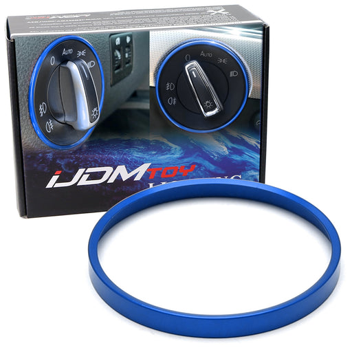 Blue Headlight Switch Surround Ring Trim For VW MK5/6 Golf GTI Jetta Passat CC