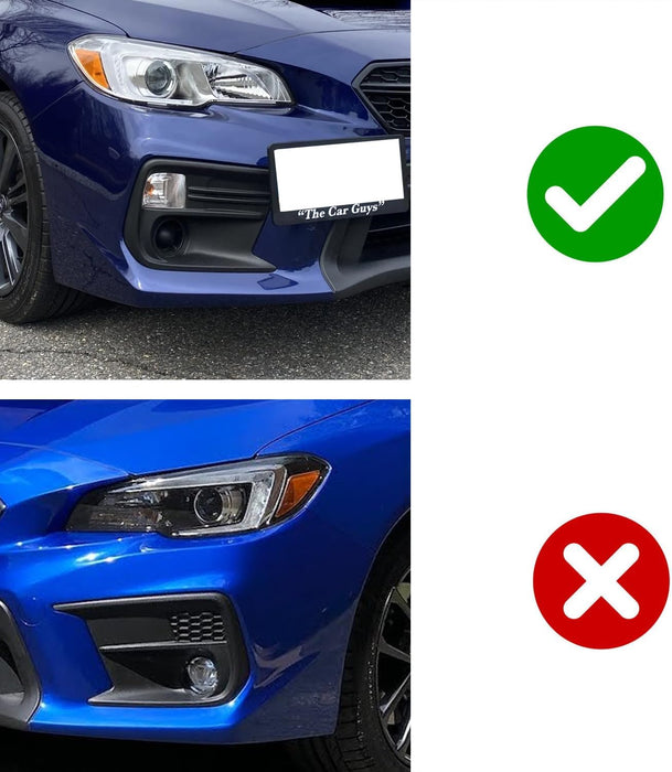 One Piece RH Passenger Side OE-Spec Fog Lamp Bezel Cover For 2018-21 Subaru WRX