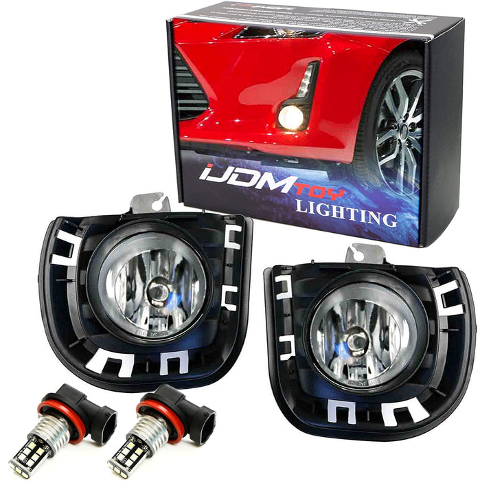 Complete Fog Light Kit w/ Bezel, Relay & White LED Bulbs For 2014-2016 Scion tC