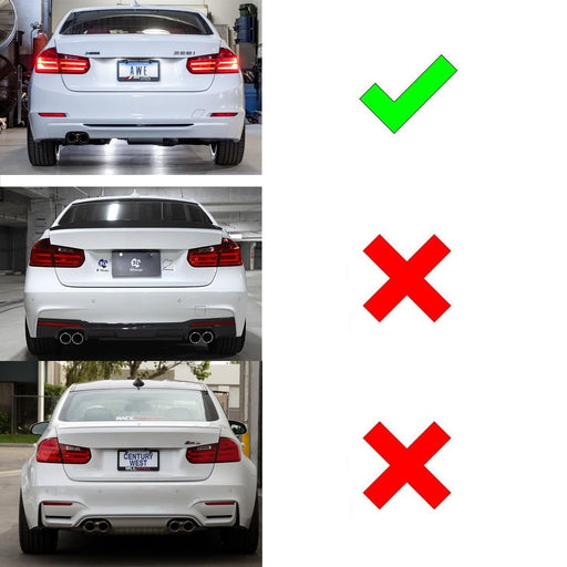 OE-Spec LH RH Red Lens Rear Bumper Reflectors For BMW F30 F32 3 4 Series PreLCI