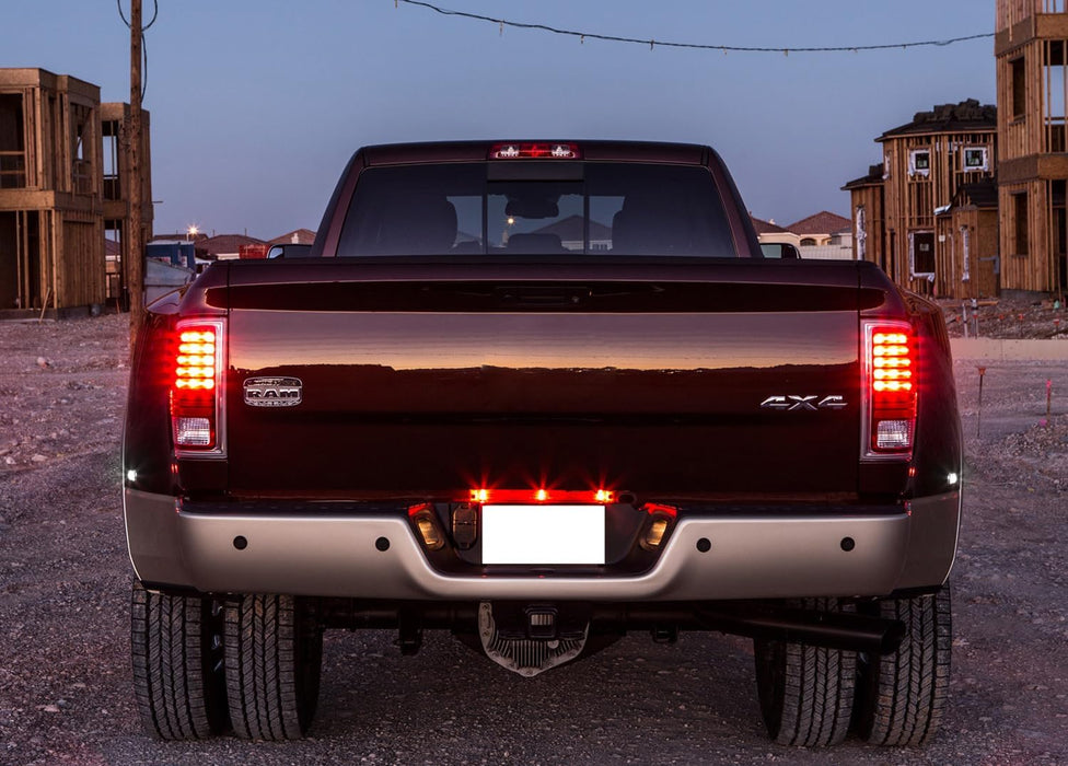 Clear Lens Front/Rear All White LED Fender Side Marker Lamps For 2010-18 RAM DRW