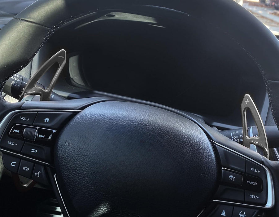 GunMetal Steering Wheel Paddle Shifter Kit For 22+ Civic, 23+ Accord CRV Integra