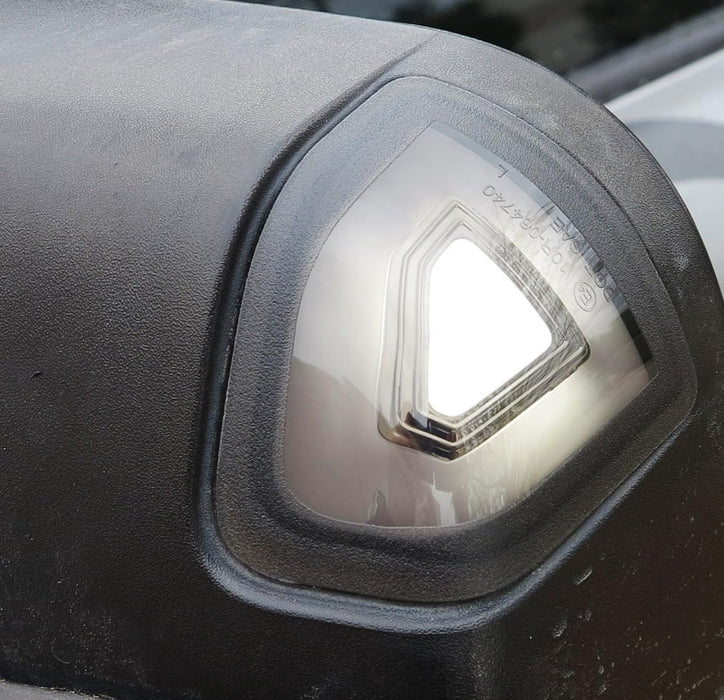 Smoke Lens 4-Pin White/Amber Switchback LED Side Mirror Corner Lamps For 19+ RAM