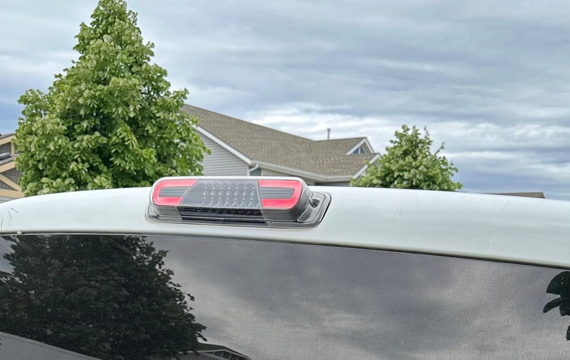 Clear Lens C-Ring LED High Mount Third Brake Light For 1999-06 Silverado/Sierra