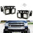 Fog Opening Dual LED Pod Light Mounts For Chevy 2007-14 Silverado 1500 2500 3500