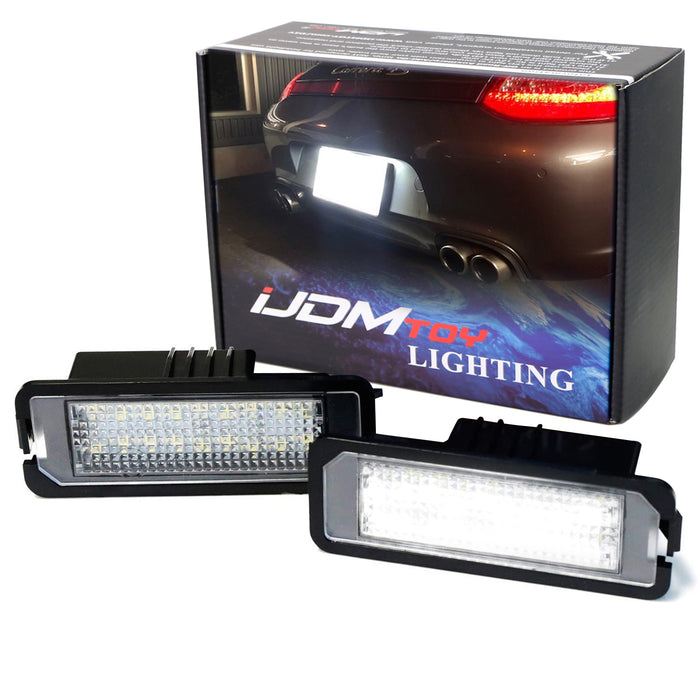 White Full LED License Plate Lights For VW Golf/GTI CC Rabbit, Porsche Cayenne