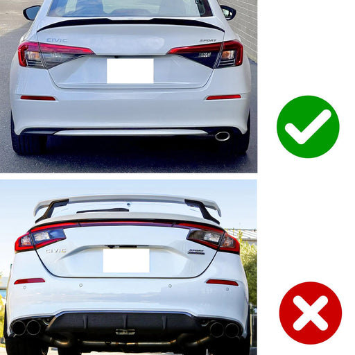 Dark Smoke LED Bumper Reflector Lights w/ Sequential Blink For 2022+ Honda Civic