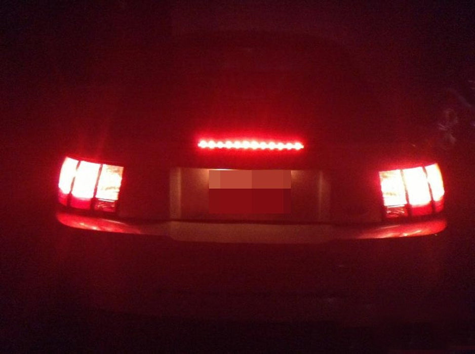 Smoked Lens Super Bright 12-LED Third 3rd Brake Light For 1999-2004 Ford Mustang