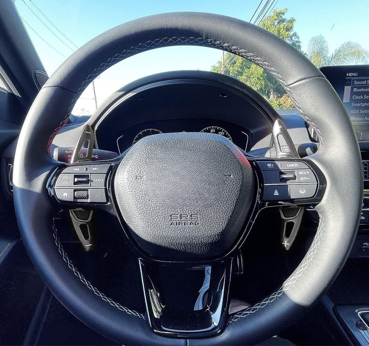 GunMetal Steering Wheel Paddle Shifter Kit For 22+ Civic, 23+ Accord CRV Integra