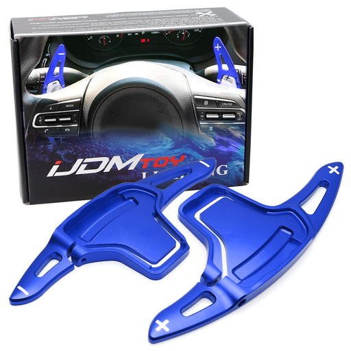 Blue Steering Wheel Paddle Shifter Extension For 2016-2018 Kia Optima K5 Pre-LCI