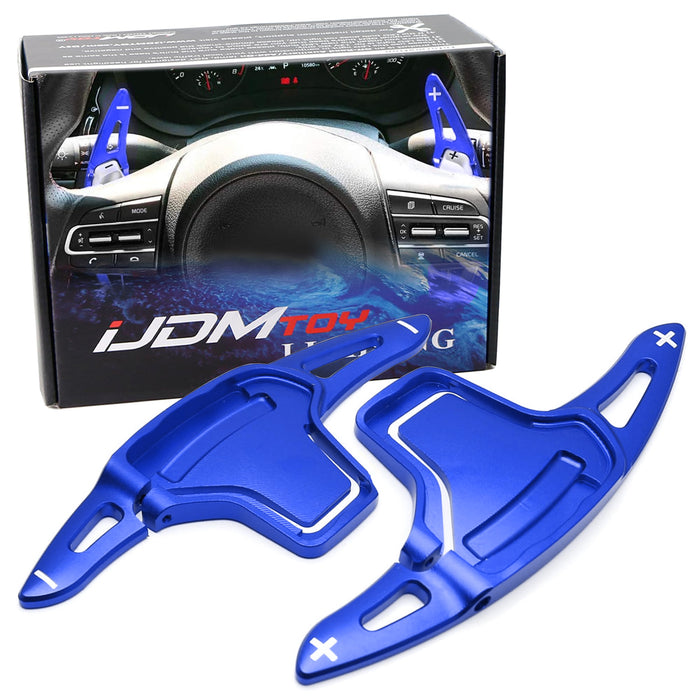 Blue Steering Wheel Paddle Shifter Extension For 2016-2018 Kia Optima K5 Pre-LCI
