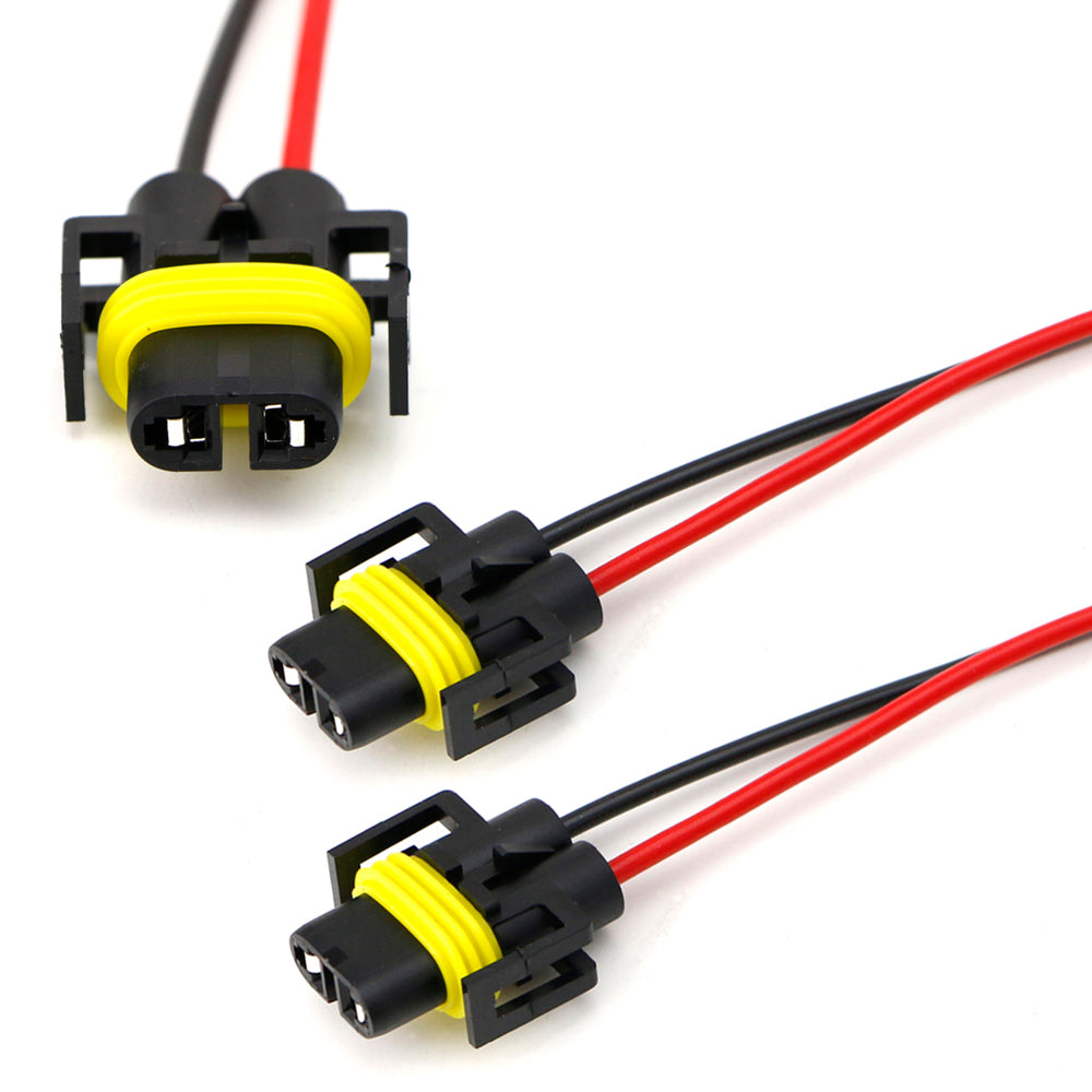 H11 880 Female Adapter Wiring Harness Sockets Wire For Headlights or Fog Lights