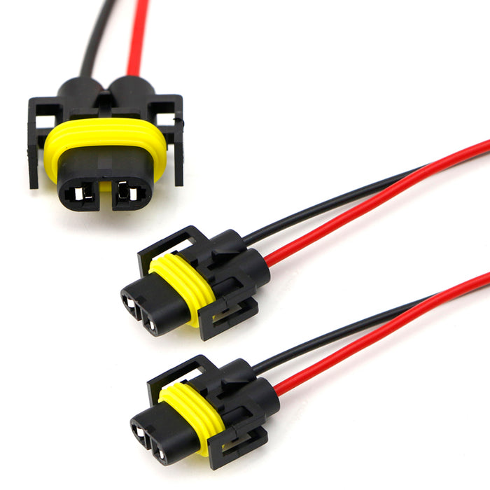 H11 880 Female Adapter Wiring Harness Sockets Wire For Headlights or Fog Lights