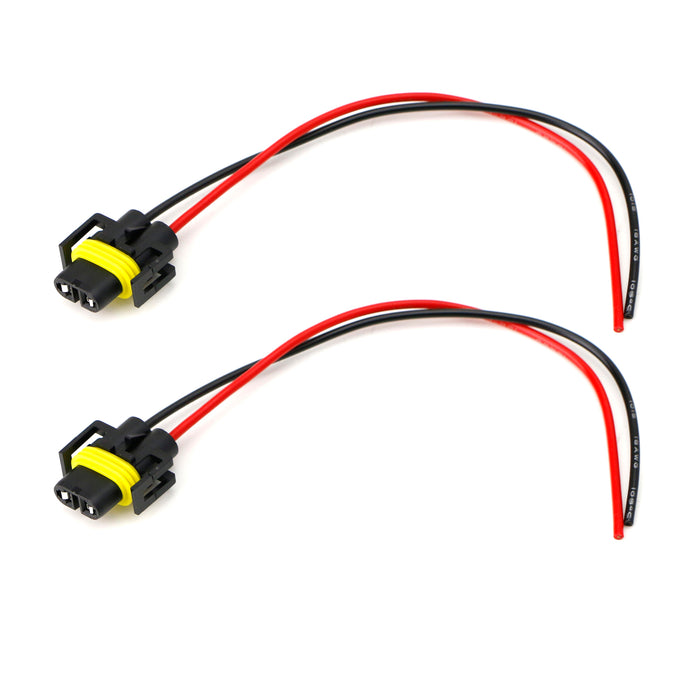 H11 H8 Female Adapter Wiring Harness Sockets Wire For Headlights or Fog Lights