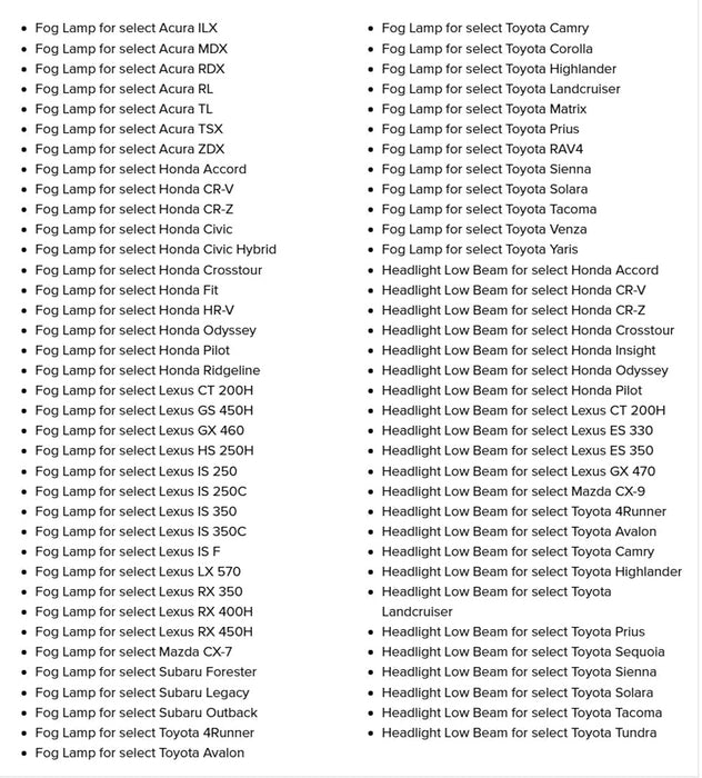 OE H11 H8 Female Adapters Wiring Harness Sockets w/ 4" Wire For Headlight Fog