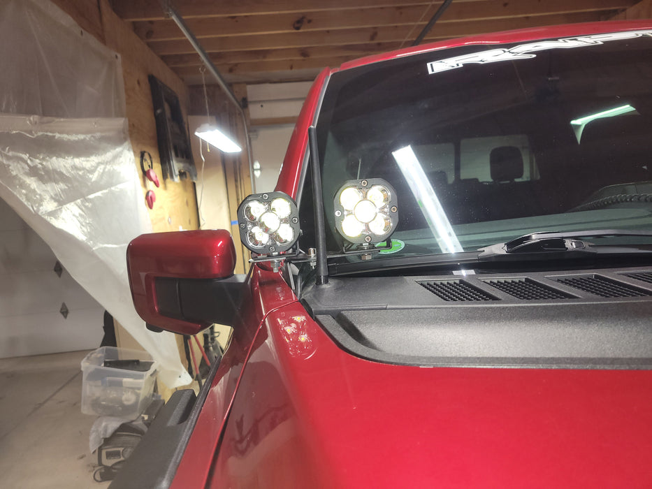 Add-On Dual Pod Light Mounting Brackets For Truck SUV Hood Hinge or  A-Pillar LED — iJDMTOY.com