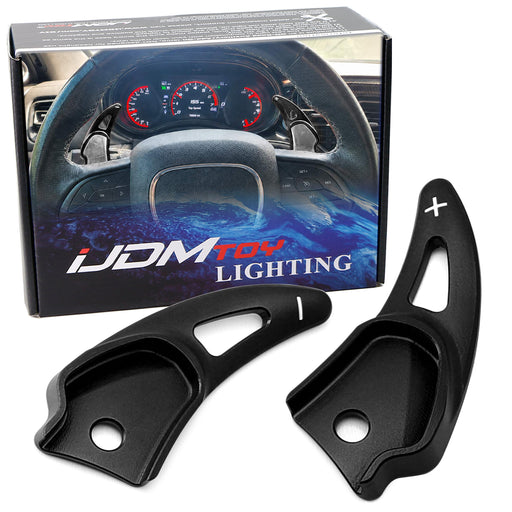 Black Larger Aluminum Paddle Shifters For Challenger Charger Durango SRT/Hellcat
