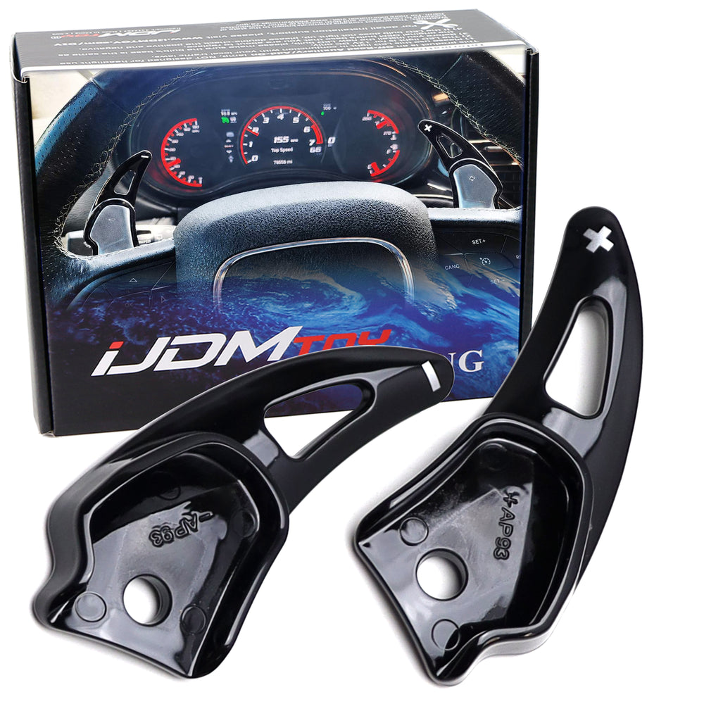 Gloss Black Larger Paddle Shifters For Challenger Charger Durango SRT/Hellcat