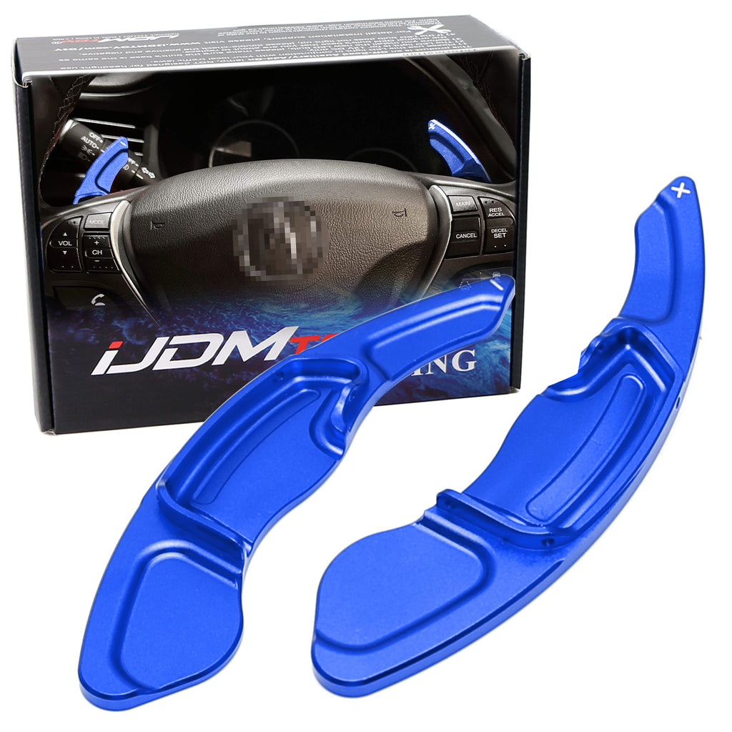 A-Spec Blue Steering Wheel Paddle Shifter Extension For Acura TLX