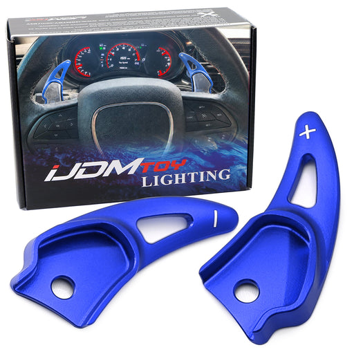 Blue Larger Aluminum Paddle Shifters For Challenger Charger Durango SRT/Hellcat