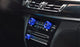 3pcs Blue AC Climate Control Radio Volume Knob Ring Covers For BMW 5 6 7 Series
