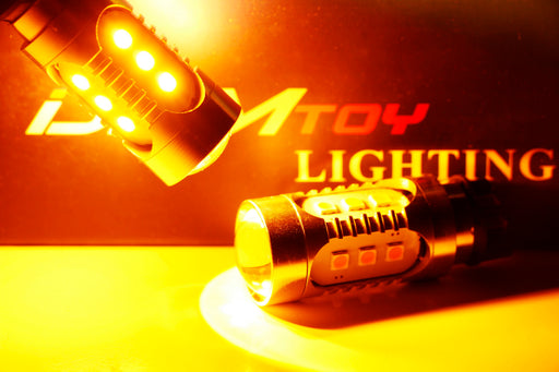 Amber CANbus LED Turn Signal Lights For 2015-up Mercedes C GLC Halogen Headlight