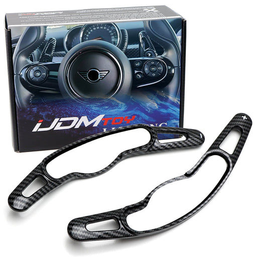 Twill-Weave Carbon Style Steering Wheel Paddle Shift For MINI Cooper F55 F54 F60