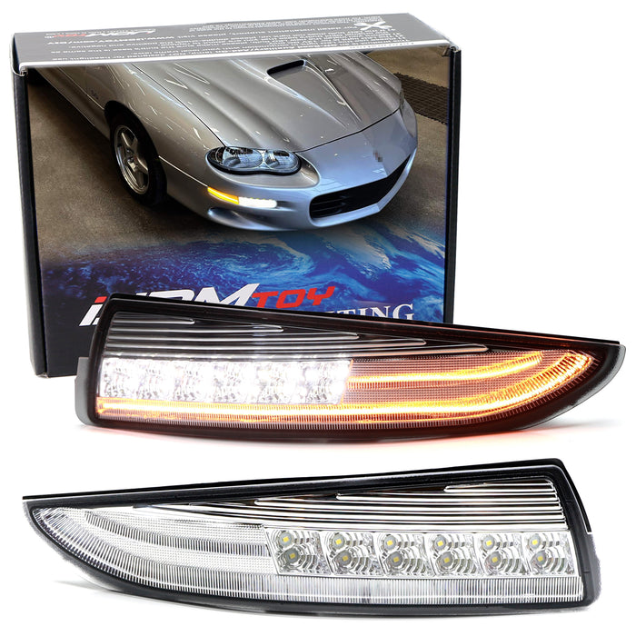 Clear Lens LED DRL/Front Sequential Turn Signal Lights For 1993-02 Che —  iJDMTOY.com