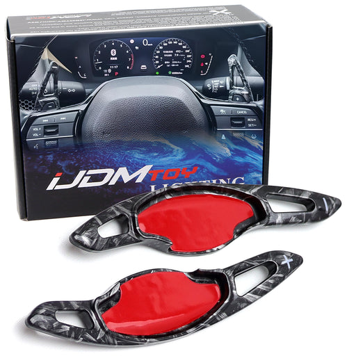"Forged Carbon" Large Steering Wheel Paddle Shifter For 22+ Civic Accord Integra