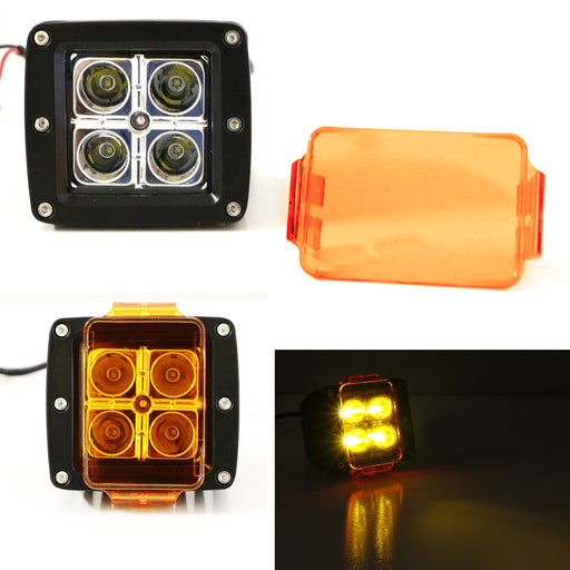 80W CREE LED Pod Lights w/ Lower Bumper Brackets, Wirings For 10-14 Ford Raptor