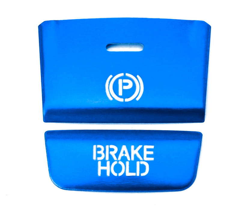 Blue Aluminum Hand Brake Release Button Decoration Cover For 18-22 Honda Accord