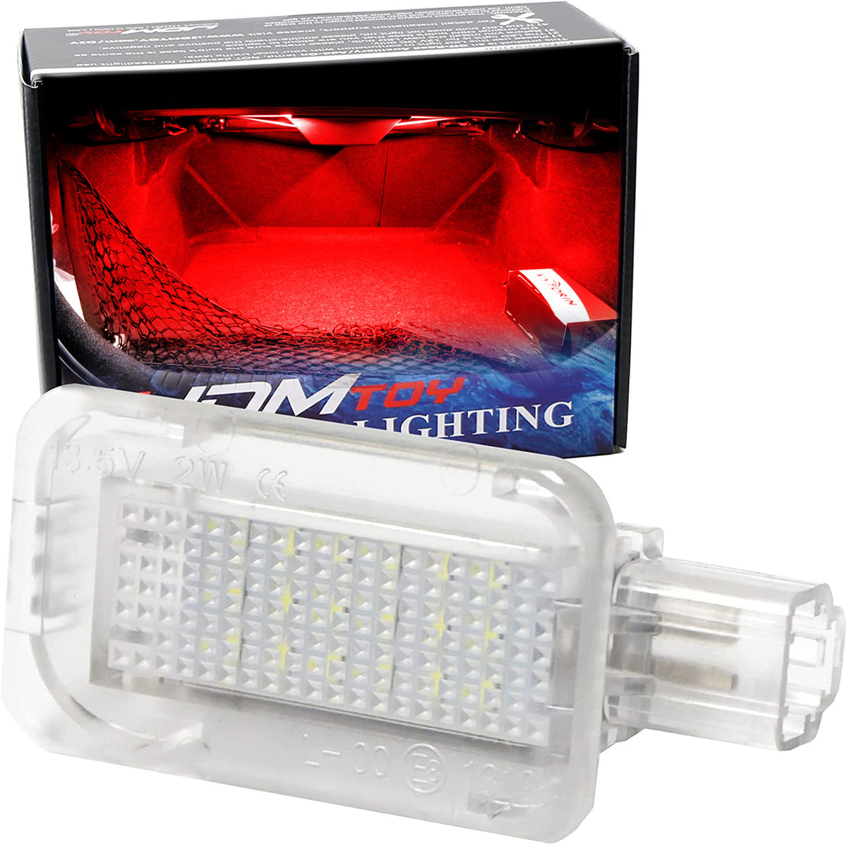 18-SMD Super Bright Red Full LED Trunk Cargo Area Light Assembly For H ...