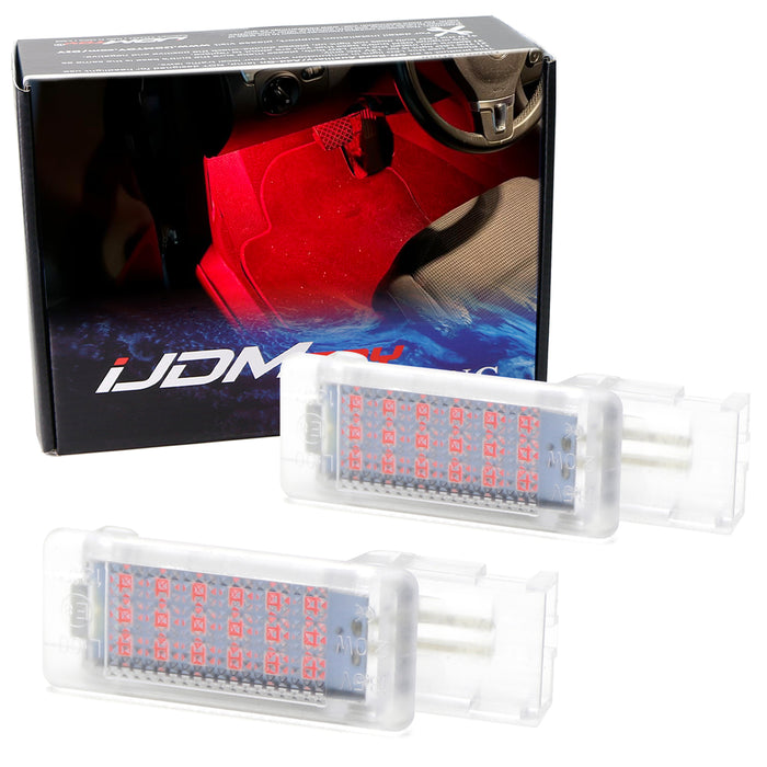 Red 18-SMD LED Glove Box/Footwell Interior Lamps For VW Jetta GTI Altas CC Eos