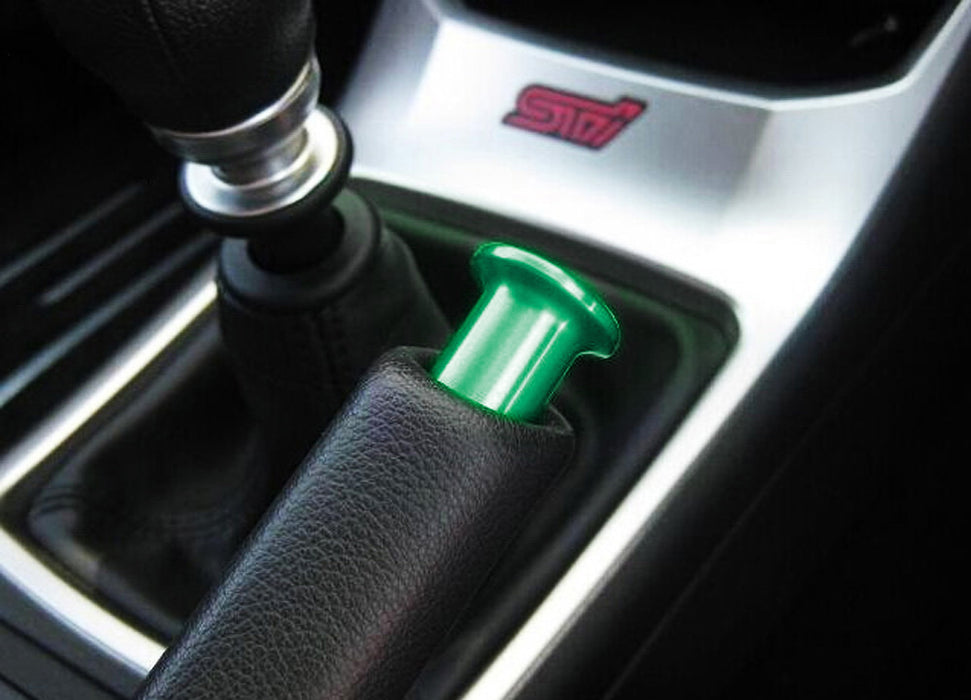 JDM Green Aluminum Handbrake eBrake Tip Push Button For Scion FRS Toyota 86 BRZ