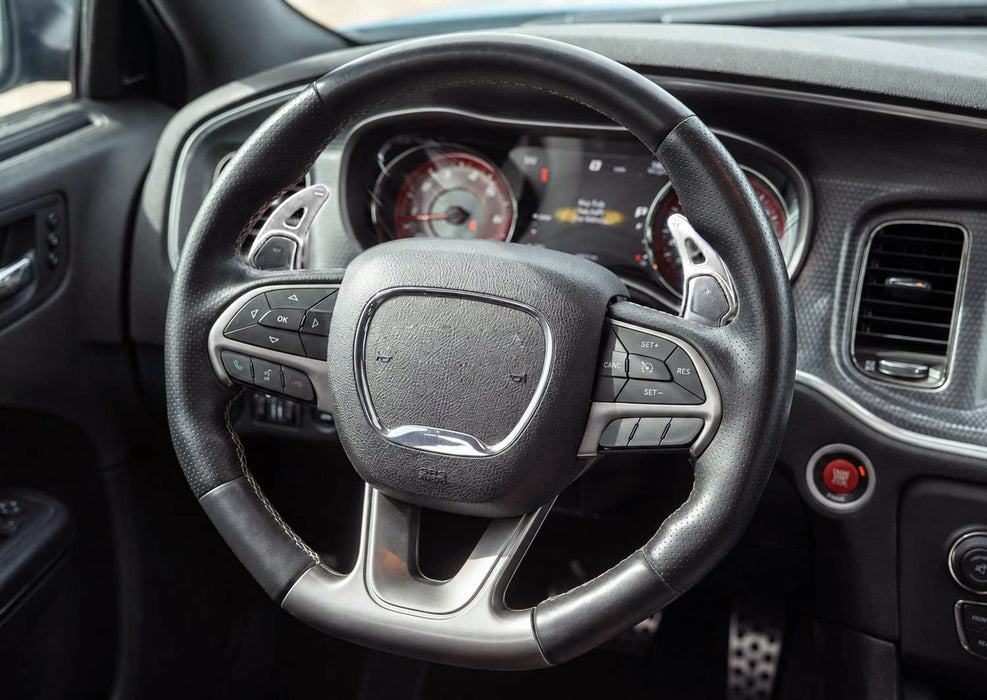 Silver Larger Aluminum Paddle Shifter For Challenger Charger Durango SRT/Hellcat