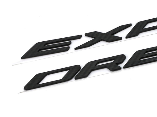 Matte Black Finish 3D Raised Font Hood Letter Pieces For 2011-up Ford Explorer