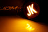 Black-Out, Amber JK Lettering LED Fender Flare Side Markers For 2007-17 Wrangler