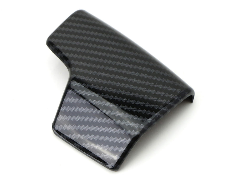 Black Carbon Fiber Pattern Shift Knob Cover Shell For 19-up Audi A6 S6 A7 S7 Q8
