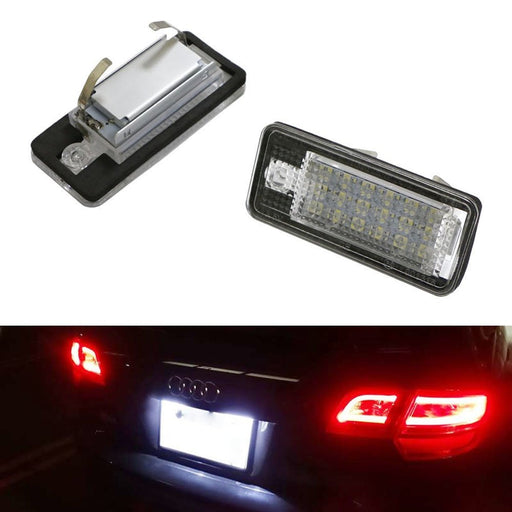 Xenon White Error Free LED License Plate Lights Lamps For Audi A3 A4 A6 S6 A8 Q7