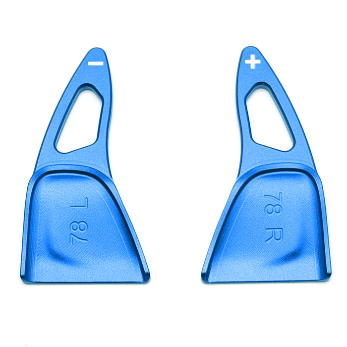 Sports Blue Large Paddle Shifter Extensions For 22-25 Chevy Silverado GMC Sierra