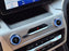 Blue Center Dash Stereo Radio Vol Tune Switch Knob Cover For Ford 20-24 Explorer
