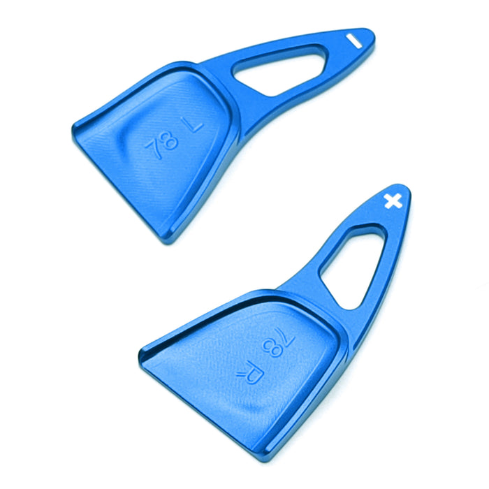 Sports Blue Large Paddle Shifter Extensions For 22-25 Chevy Silverado GMC Sierra