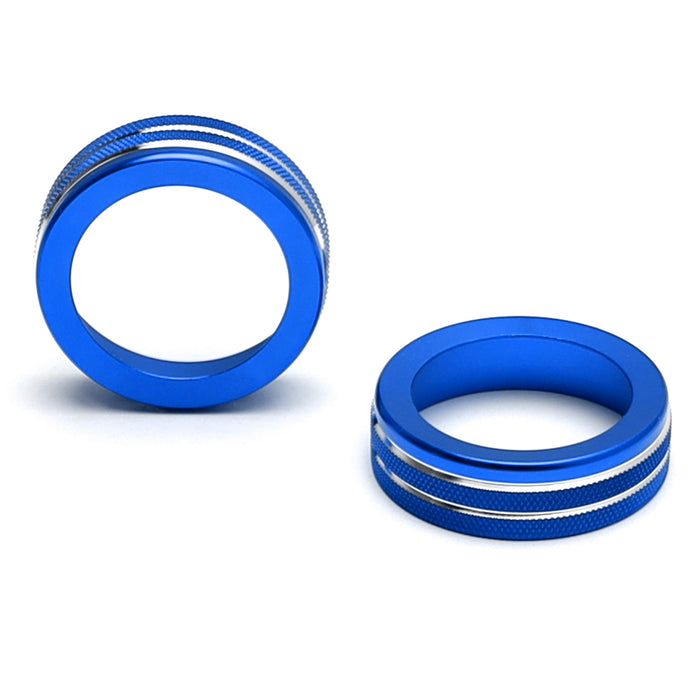 Blue Center Dash Stereo Radio Vol Tune Switch Knob Cover For Ford 20-24 Explorer