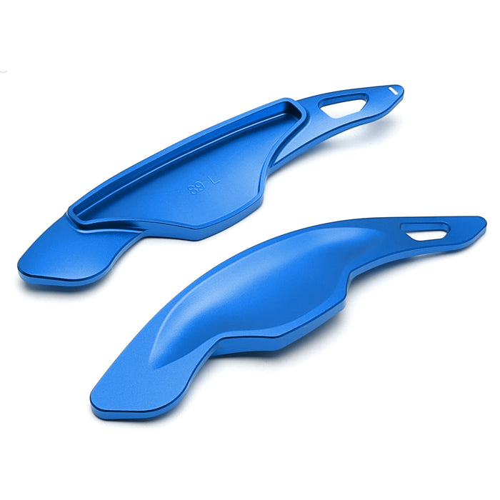 Sports Blue Aluminum Larger Steering Wheel Paddle Shift For Cadillac ATS CT6 XT5