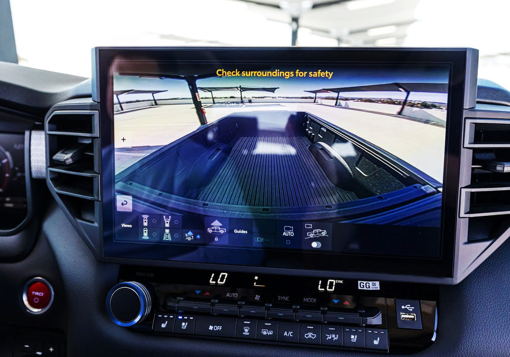 2 TRD Blue Driving Mode & Volume Knob Covers For 22-up Tundra/Sequoia 14" Screen