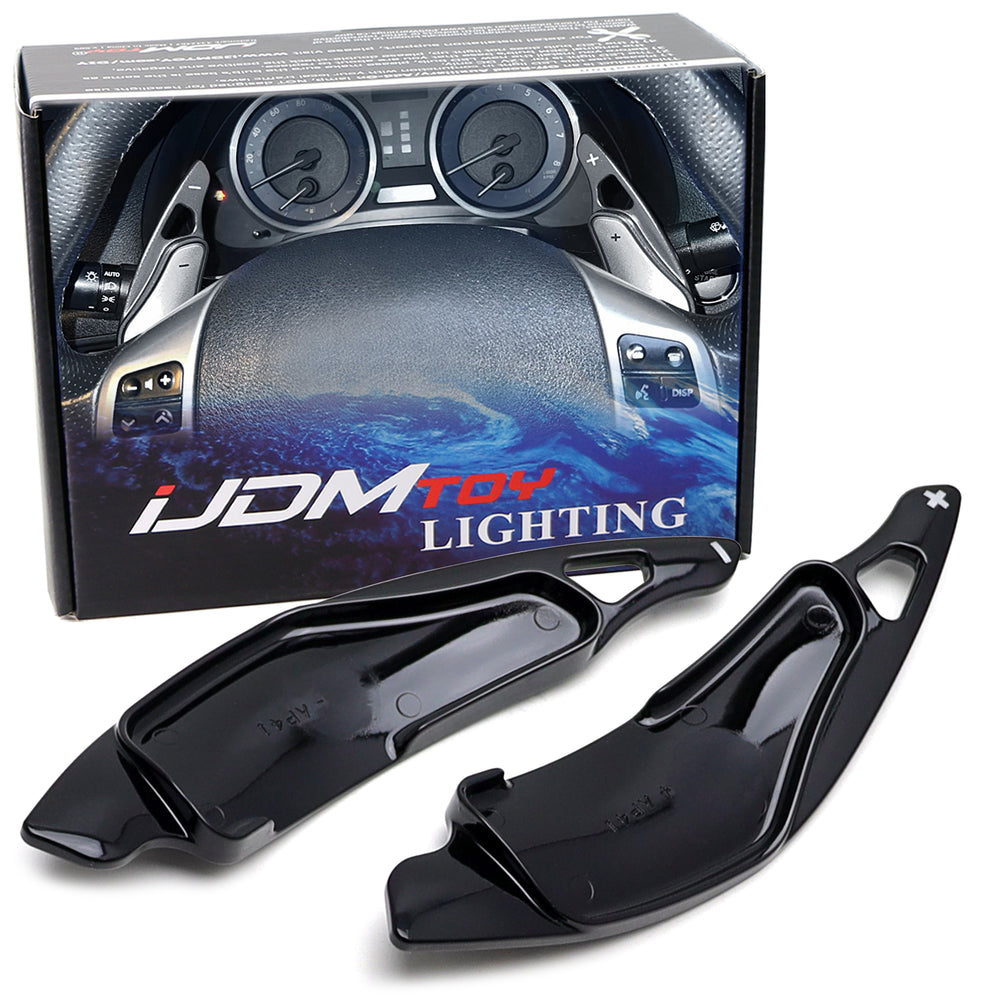 Gloss Black Finish Large Steering Wheel Paddle Shifter Kit For 2006-13 Lexus IS